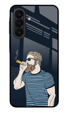 Smoking Samsung A27 5G Glass Case Back Cover by Casekaro