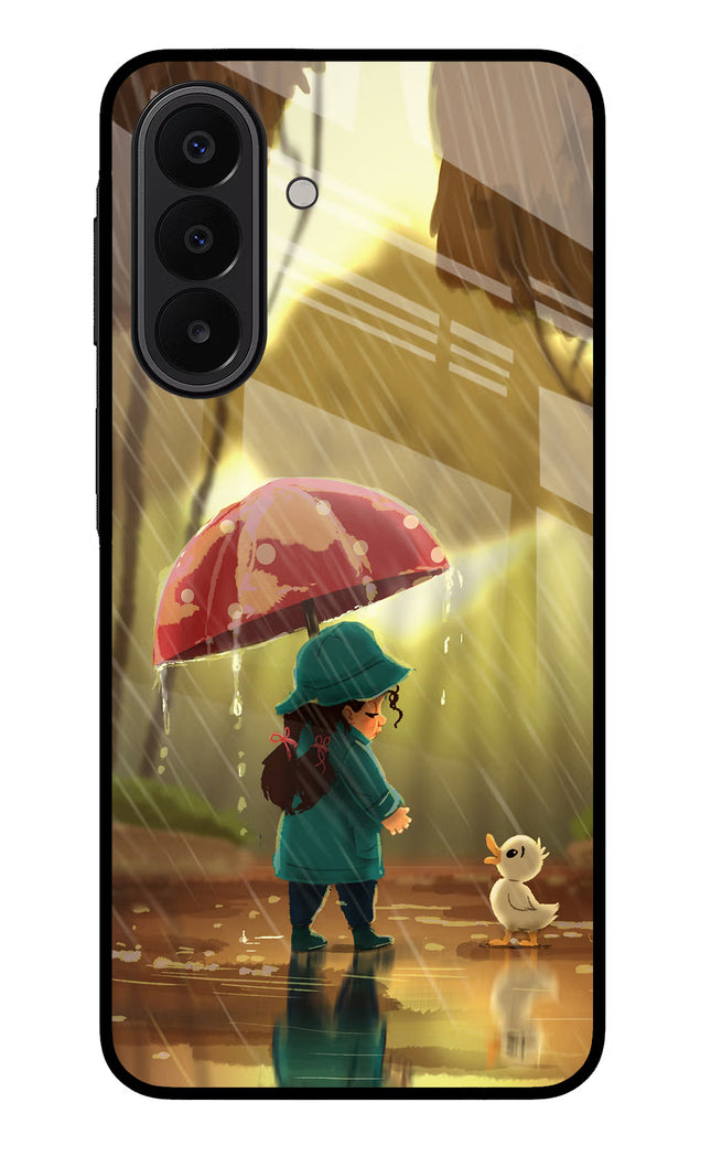 Rainy Day Samsung A27 5G Glass Case Back Cover by Casekaro