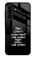 FRIENDS Dialogue Samsung A27 5G Glass Case Back Cover by Casekaro