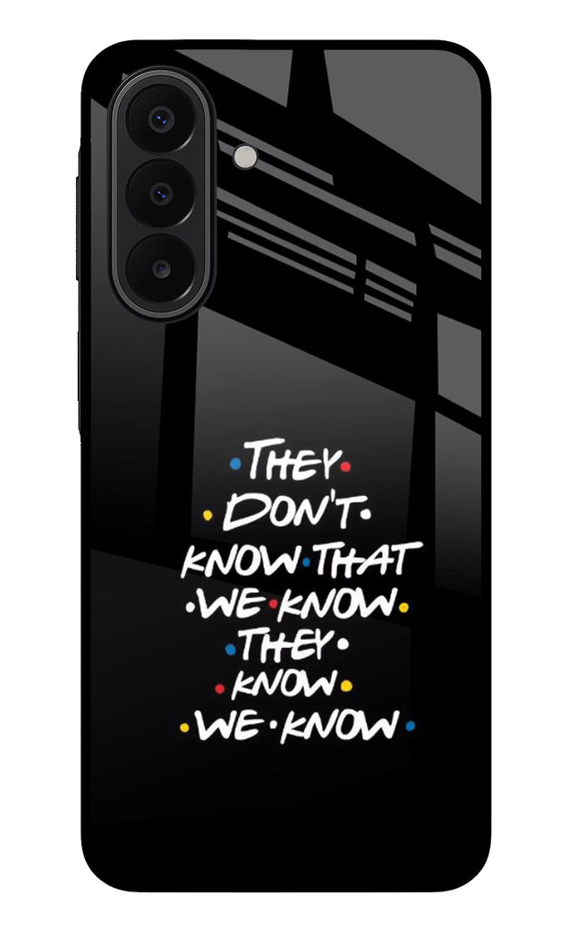 FRIENDS Dialogue Samsung A27 5G Glass Case Back Cover by Casekaro