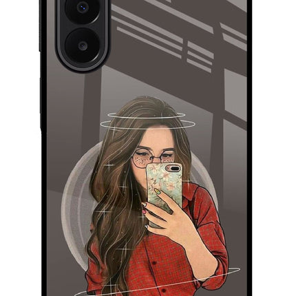 Selfie Queen Samsung A27 5G Glass Case Back Cover by Casekaro