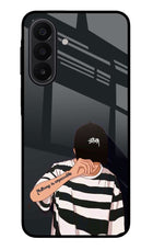 Aesthetic Boy Samsung A27 5G Glass Case Back Cover by Casekaro