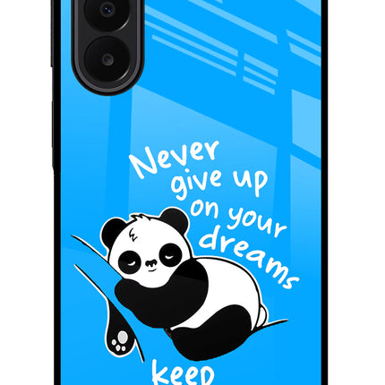Keep Sleeping Samsung A27 5G Glass Case Back Cover by Casekaro