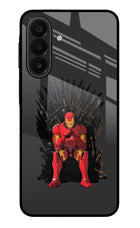 Ironman Throne Samsung A27 5G Glass Case Back Cover by Casekaro