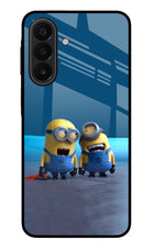 Minion Laughing Samsung A27 5G Glass Case Back Cover by Casekaro