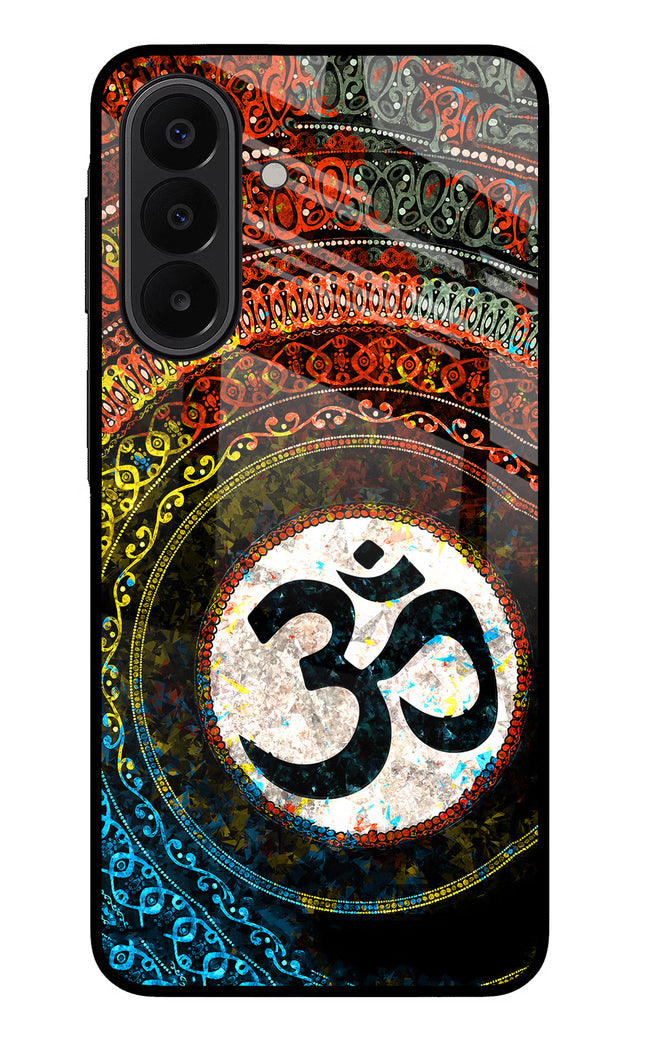 Om Cultural Samsung A27 5G Glass Case Back Cover by Casekaro