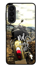 Ride More Worry Less Samsung A27 5G Glass Case Back Cover by Casekaro