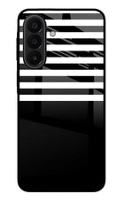 Black and White Print Samsung A27 5G Glass Case Back Cover by Casekaro