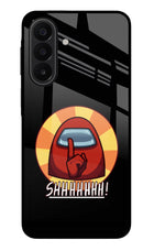 Among Us Shhh! Samsung A27 5G Glass Case Back Cover by Casekaro