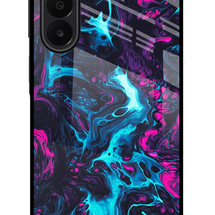 Abstract Samsung A27 5G Glass Case Back Cover by Casekaro