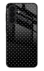White Dots Samsung A27 5G Glass Case Back Cover by Casekaro