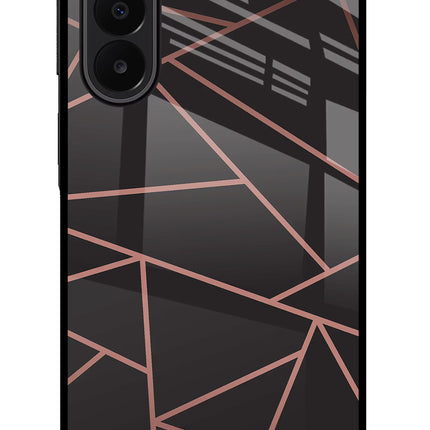 Geometric Pattern Samsung A27 5G Glass Case Back Cover by Casekaro