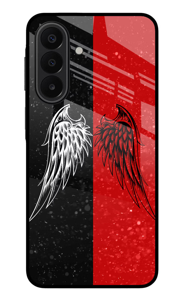 Wings Samsung A27 5G Glass Case Back Cover by Casekaro