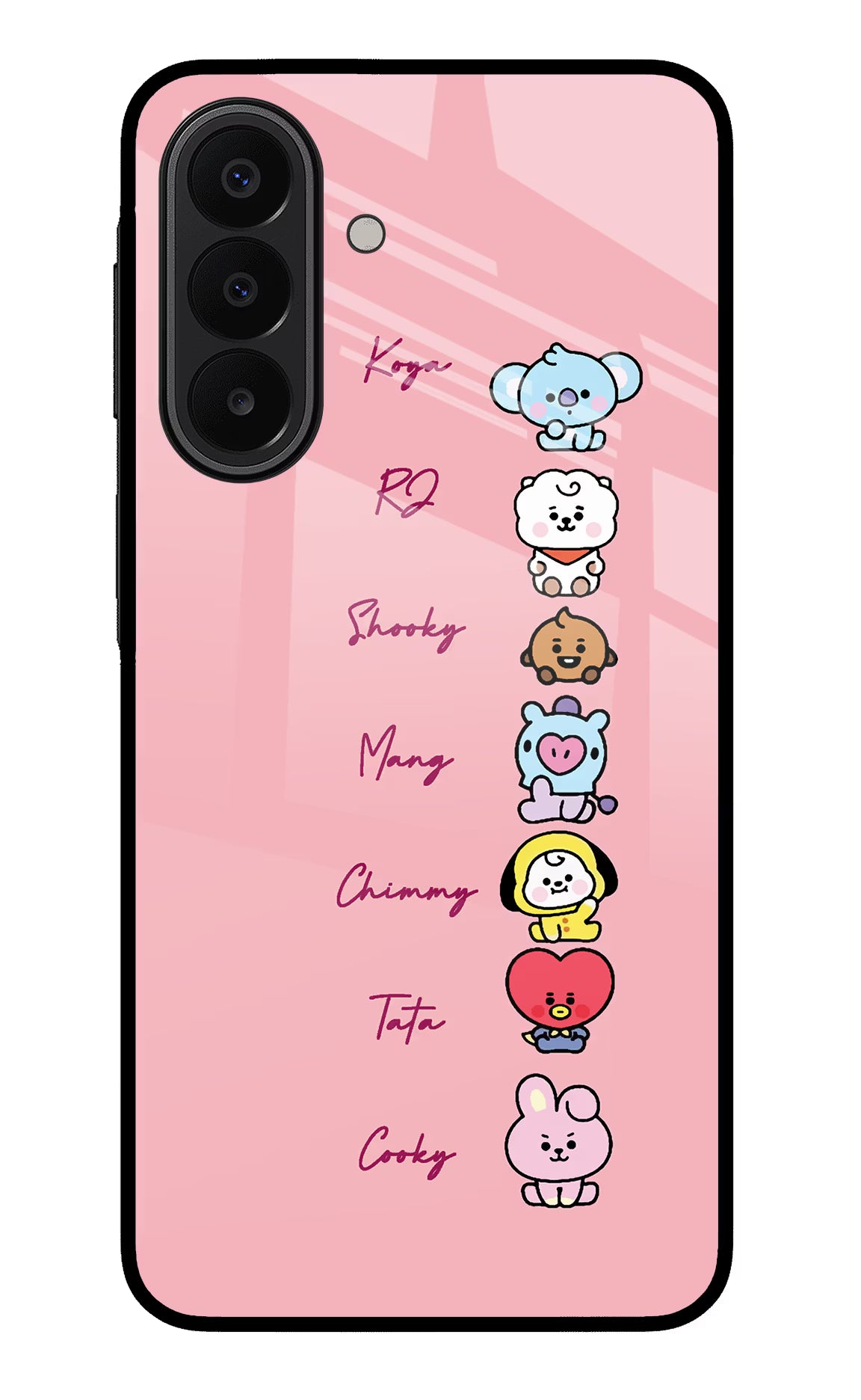 BTS names Samsung A27 5G Glass Case