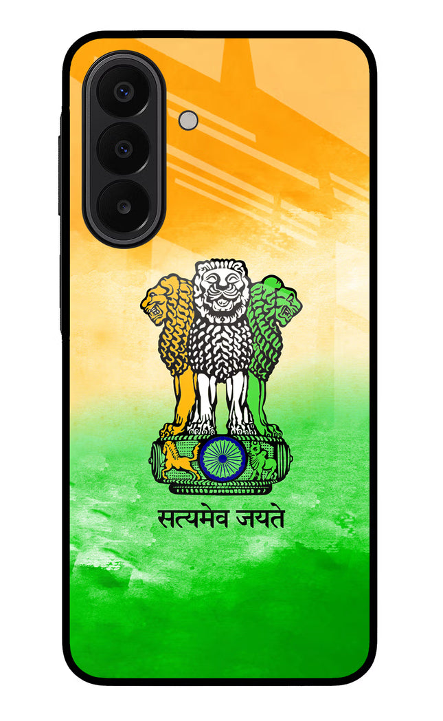 Satyamev Jayate Flag Samsung A27 5G Glass Case Back Cover by Casekaro