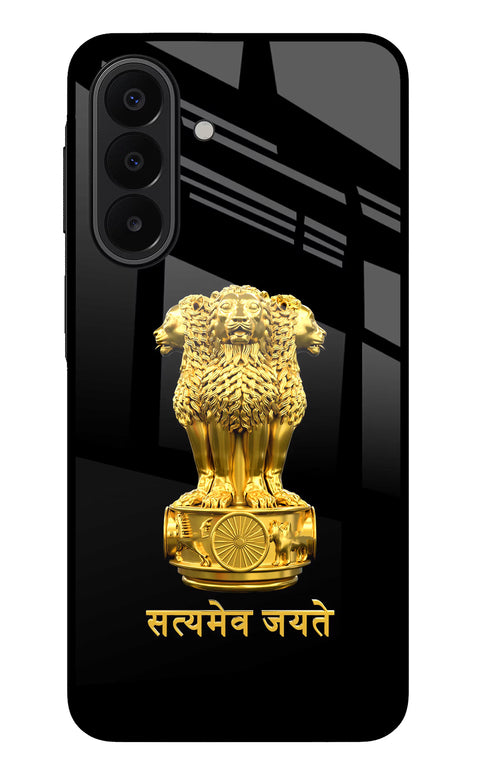 Satyamev Jayate Golden Samsung A27 5G Glass Case