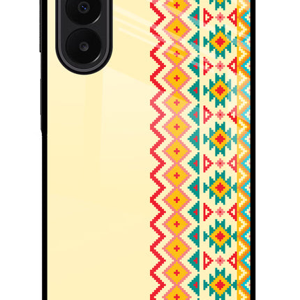 Ethnic Seamless Samsung A27 5G Glass Case Back Cover by Casekaro