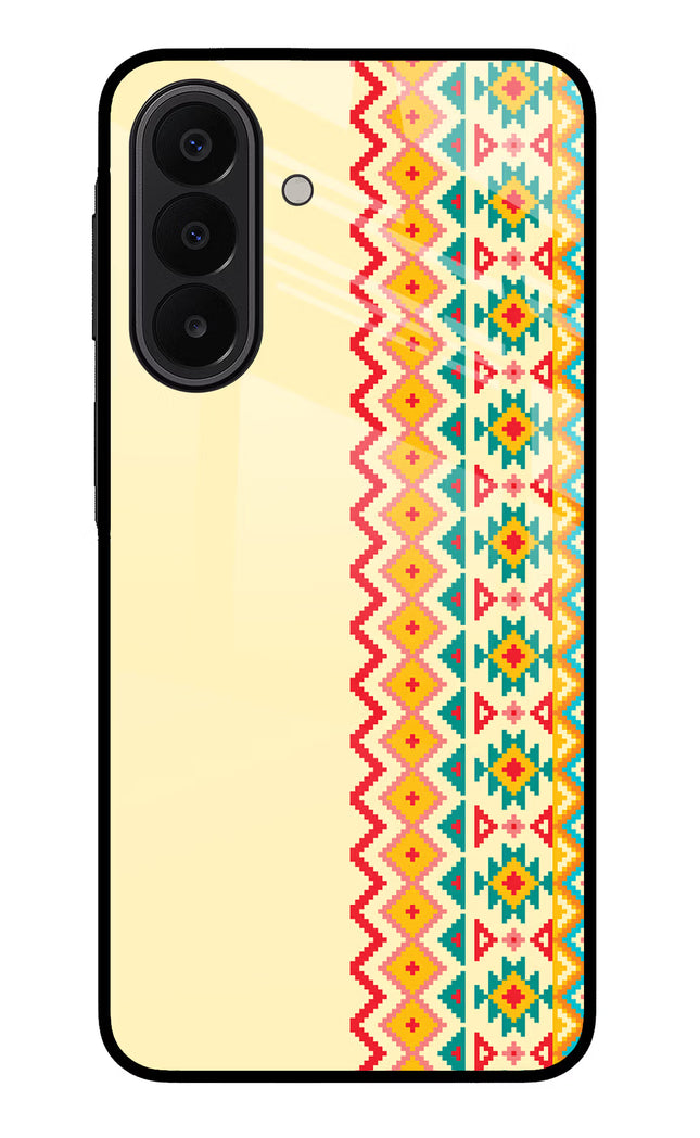 Ethnic Seamless Samsung A27 5G Glass Case Back Cover by Casekaro