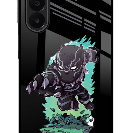 Black Panther Samsung A27 5G Glass Case Back Cover by Casekaro