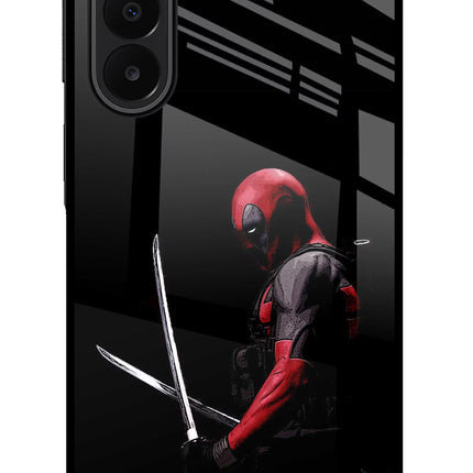 Deadpool Samsung A27 5G Glass Case Back Cover by Casekaro