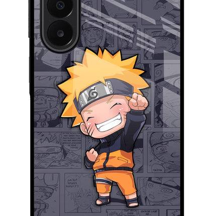 Chota Naruto Samsung A27 5G Glass Case Back Cover by Casekaro
