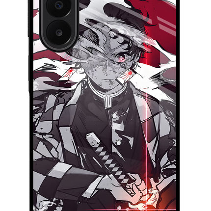 Demon Slayer Samsung A27 5G Glass Case Back Cover by Casekaro