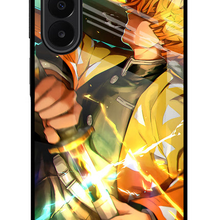 Demon Slayer Samsung A27 5G Glass Case Back Cover by Casekaro