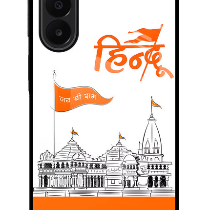 Jai Shree Ram Hindu Samsung A27 5G Glass Case Back Cover by Casekaro
