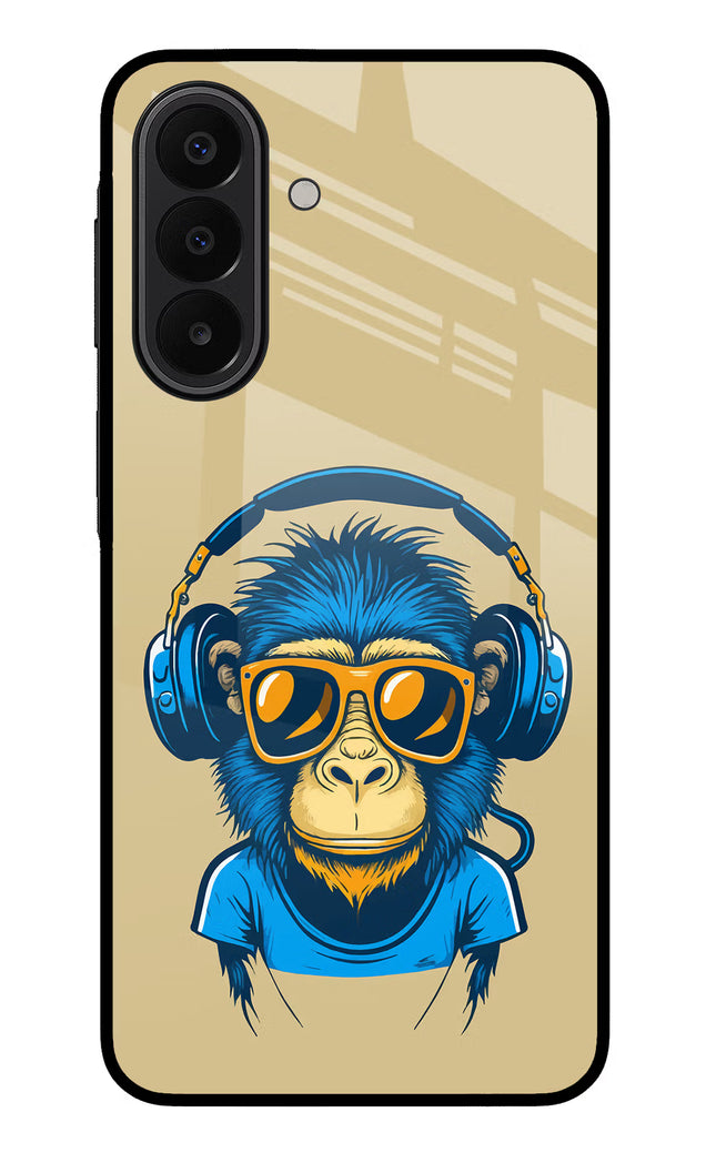 Monkey Headphone Samsung A27 5G Glass Case Back Cover by Casekaro