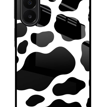 Cow Spots Samsung A27 5G Glass Case Back Cover by Casekaro