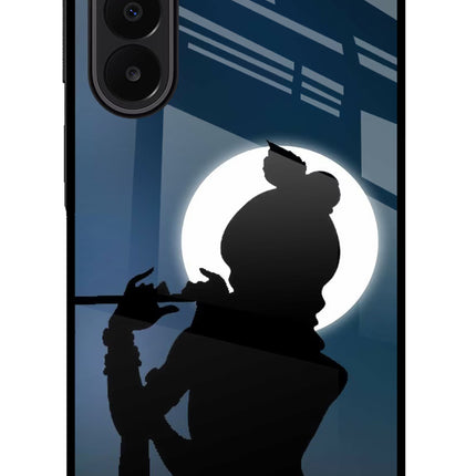 Shri Krishna Silhouette Samsung A27 5G Glass Case Back Cover by Casekaro