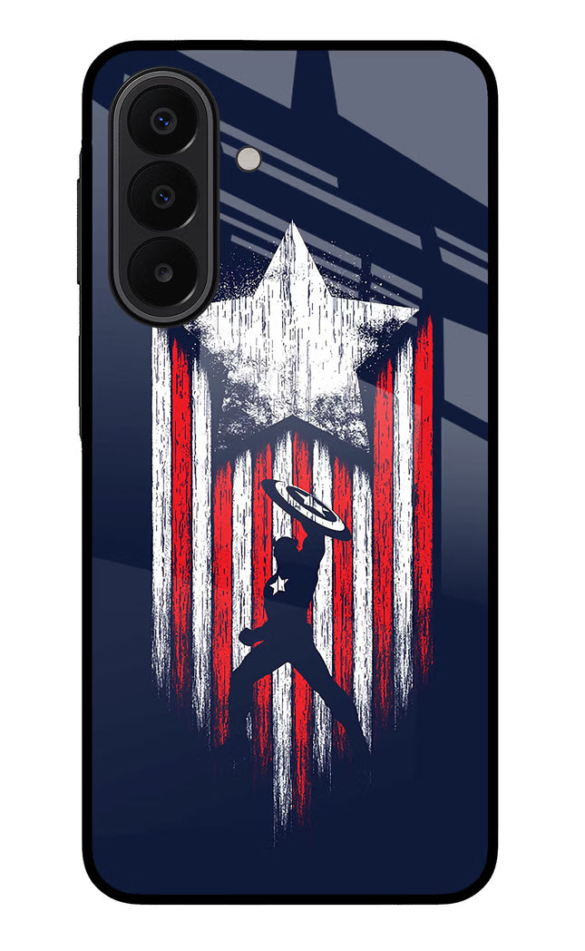 Captain America Marvel Art Samsung A27 5G Glass Case Back Cover by Casekaro