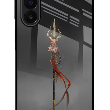 Shiv Trishul Samsung A27 5G Glass Case Back Cover by Casekaro