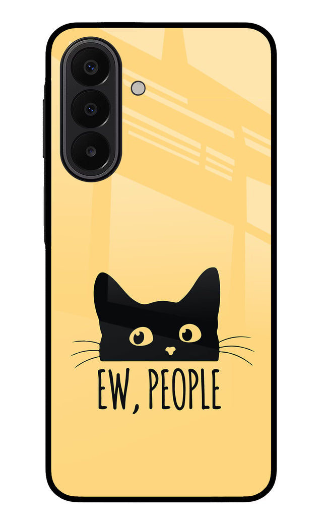 Ew People Catitude Samsung A27 5G Glass Case Back Cover by Casekaro