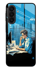 Focused Hustler (AI Generated) Samsung A27 5G Glass Case Back Cover by Casekaro