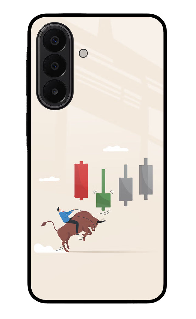 Bull Trading Momentum Samsung A27 5G Glass Case Back Cover by Casekaro