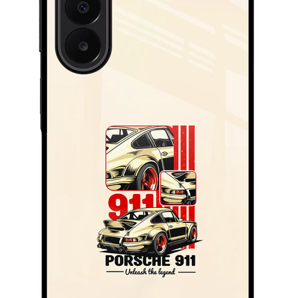 Classic Porsche 911 Samsung A27 5G Glass Case Back Cover by Casekaro