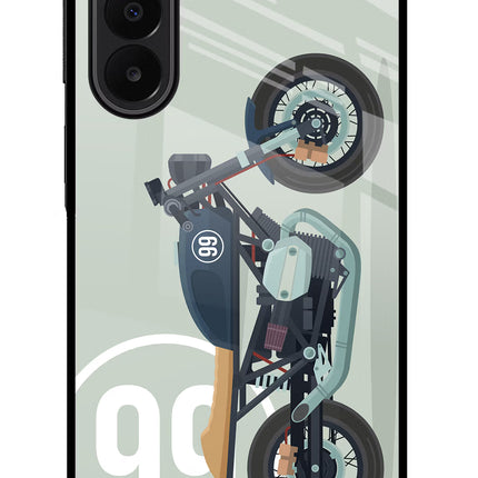 Classic Cafe Racer 99 Samsung A27 5G Glass Case Back Cover by Casekaro