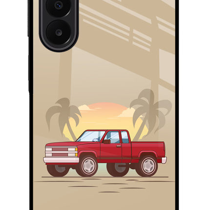 Desert Classic Drive Samsung A27 5G Glass Case Back Cover by Casekaro