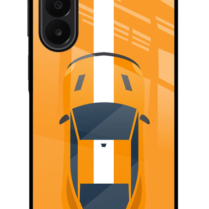 Highway Pursuit Samsung A27 5G Glass Case Back Cover by Casekaro