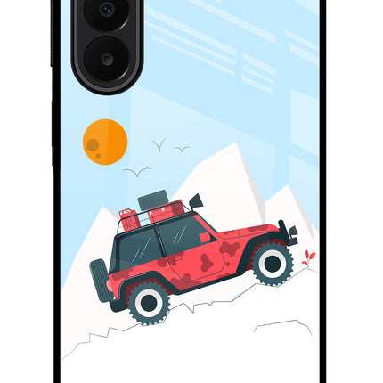 Mountain Trail Beast Samsung A27 5G Glass Case Back Cover by Casekaro