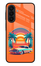Palm Drive 80s Samsung A27 5G Glass Case Back Cover by Casekaro