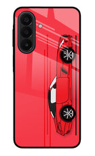 Red Velocity Samsung A27 5G Glass Case Back Cover by Casekaro