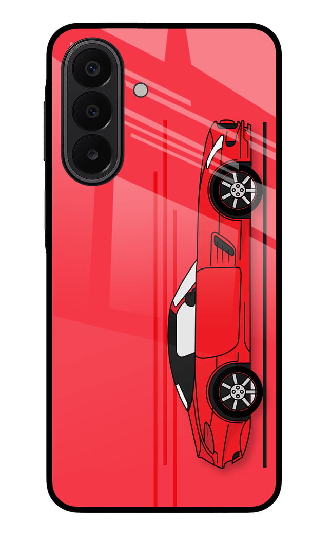 Red Velocity Samsung A27 5G Glass Case Back Cover by Casekaro