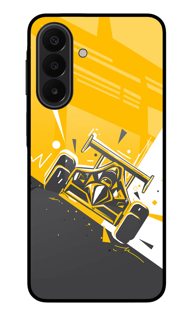 Track King Samsung A27 5G Glass Case Back Cover by Casekaro