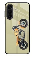 Vertical Speedster Samsung A27 5G Glass Case Back Cover by Casekaro