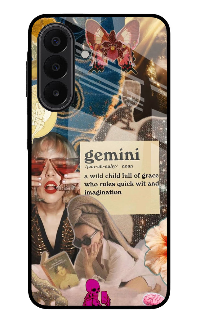 Gemini Zodiac Samsung A27 5G Glass Case Back Cover by Casekaro