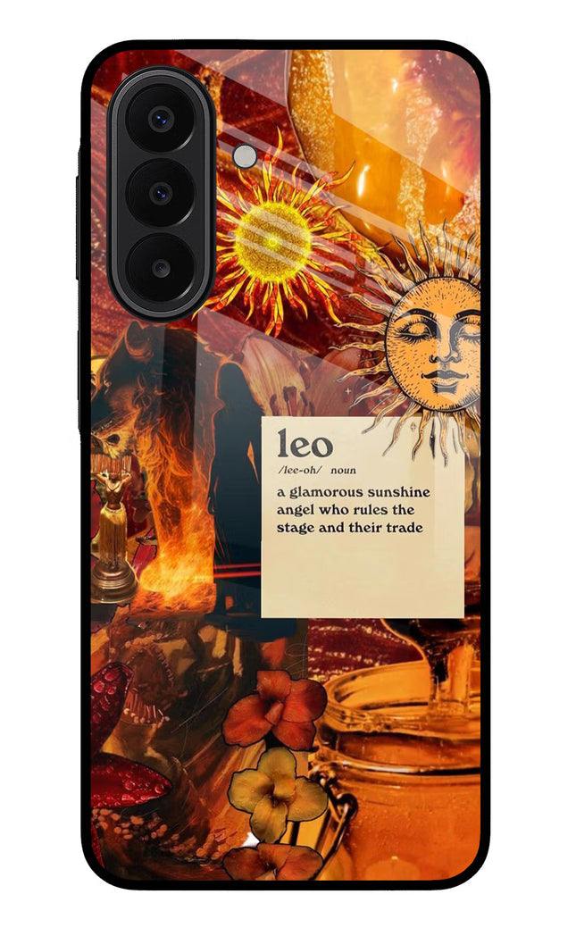 Leo Zodiac Samsung A27 5G Glass Case Back Cover by Casekaro