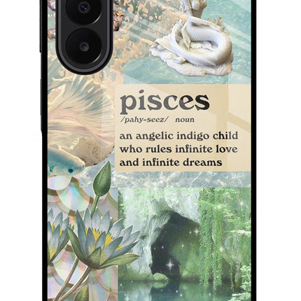 Pisces Zodiac Samsung A27 5G Glass Case Back Cover by Casekaro
