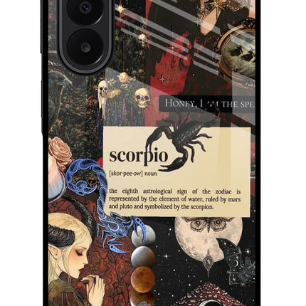 Scorpio Zodiac Samsung A27 5G Glass Case Back Cover by Casekaro